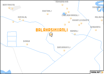 map of Bala Haşımxanlı