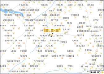 map of Balahun