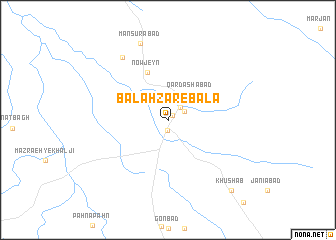 map of Balahzār-e Bālā