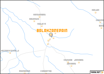 map of Balahzār-e Pā\