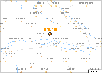 map of Bălaia