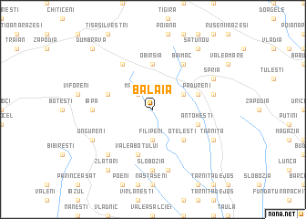 map of Bălaia