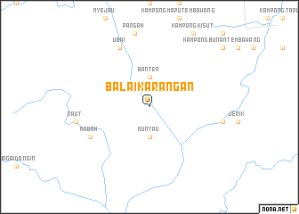 map of Balaikarangan