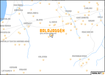 map of Bālā Jāddeh