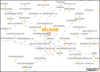 map of Bālājūb