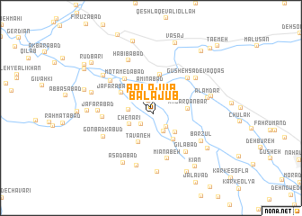 map of Bālā Jūb