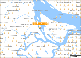 map of Bālākāndi