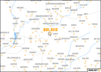 map of Balaka