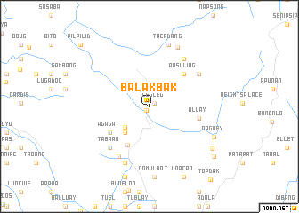 map of Balakbak