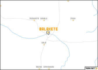 map of Balakété