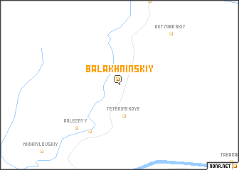map of Balakhninskiy