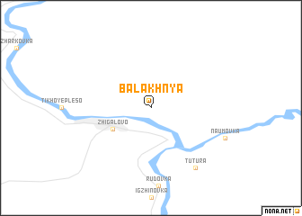 map of Balakhnya