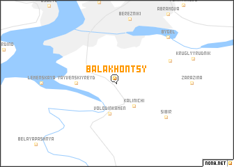 map of Balakhontsy