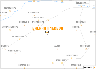 map of Balakhtimerevo