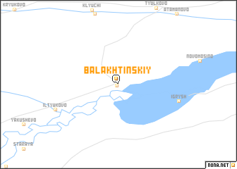 map of Balakhtinskiy