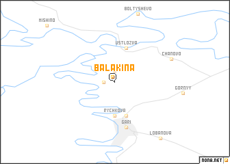 map of Balakina