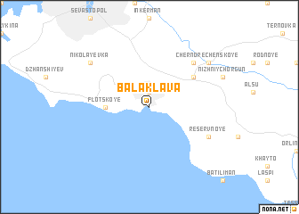 map of Balaklava