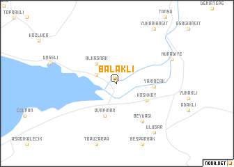 map of Balaklı