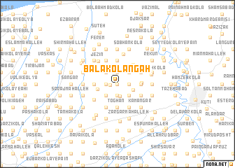 map of Bālā Kolangāh