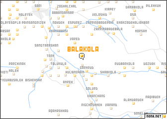 map of Bālā Kolā