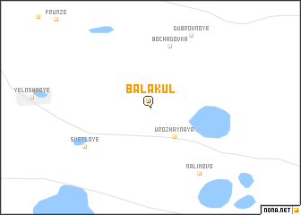 map of Balakul\
