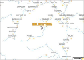 map of Balakuyong
