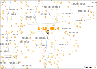 map of Balakwāla