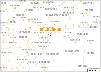 map of Balalahun