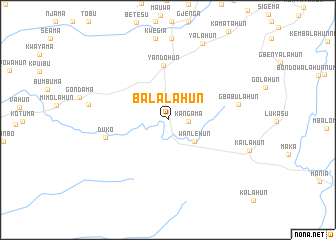 map of Balalahun