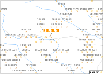 map of Bălălăi