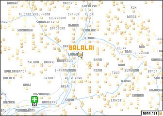 map of Bālālai