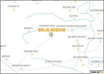 map of Balalakovka