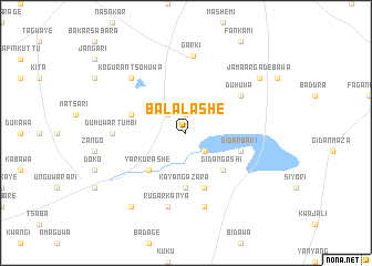 map of Balalashe