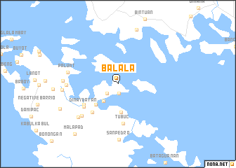 map of Balala