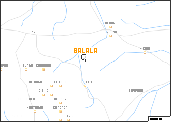 map of Balala