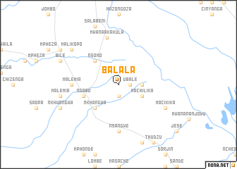 map of Balala