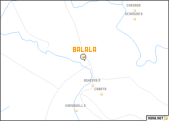 map of Balala