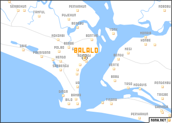 map of Balalo