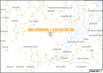 map of Bālā Maḩalleh-ye Kachā