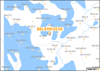 map of Balama Iséne