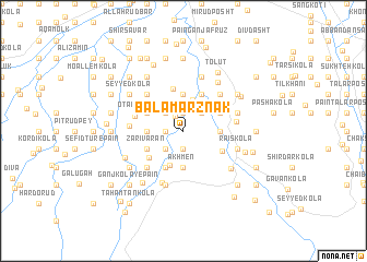 map of Bālā Marznāk