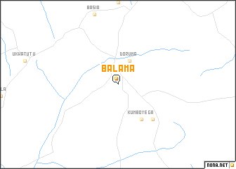 map of Balama
