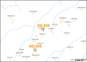 map of Balama