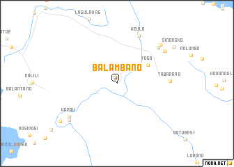 map of Balambano