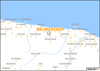 map of Bālā Mesedeh