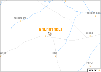 map of Bālam Tākli
