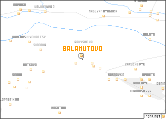map of Balamutovo