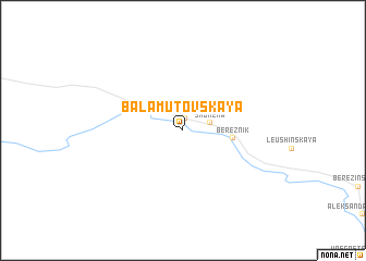map of Balamutovskaya
