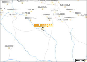 map of Bālānagar