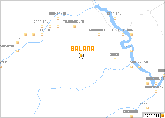 map of Balana